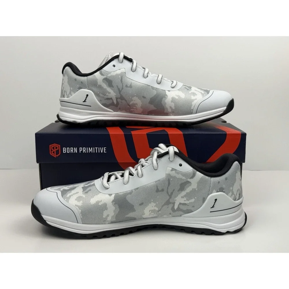 Born Primitive Savage 1 CV Sneaker Men's Size 10 White Camo 22006-120-10